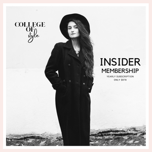 12-MONTH College of Style INSIDER Membership (Charged YEARLY)