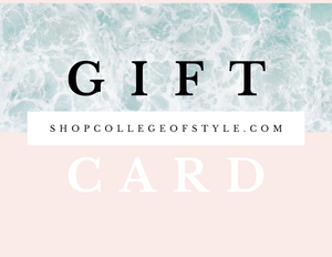 College of Style Shop Gift Card