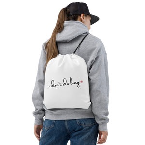 iCollection: "I don't do busy" Sweet Bytes Drawstring bag