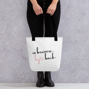 iCollection: In Business Byte Back - Tote Bag (W/B)