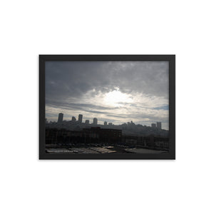 San Francisco Sky Framed poster